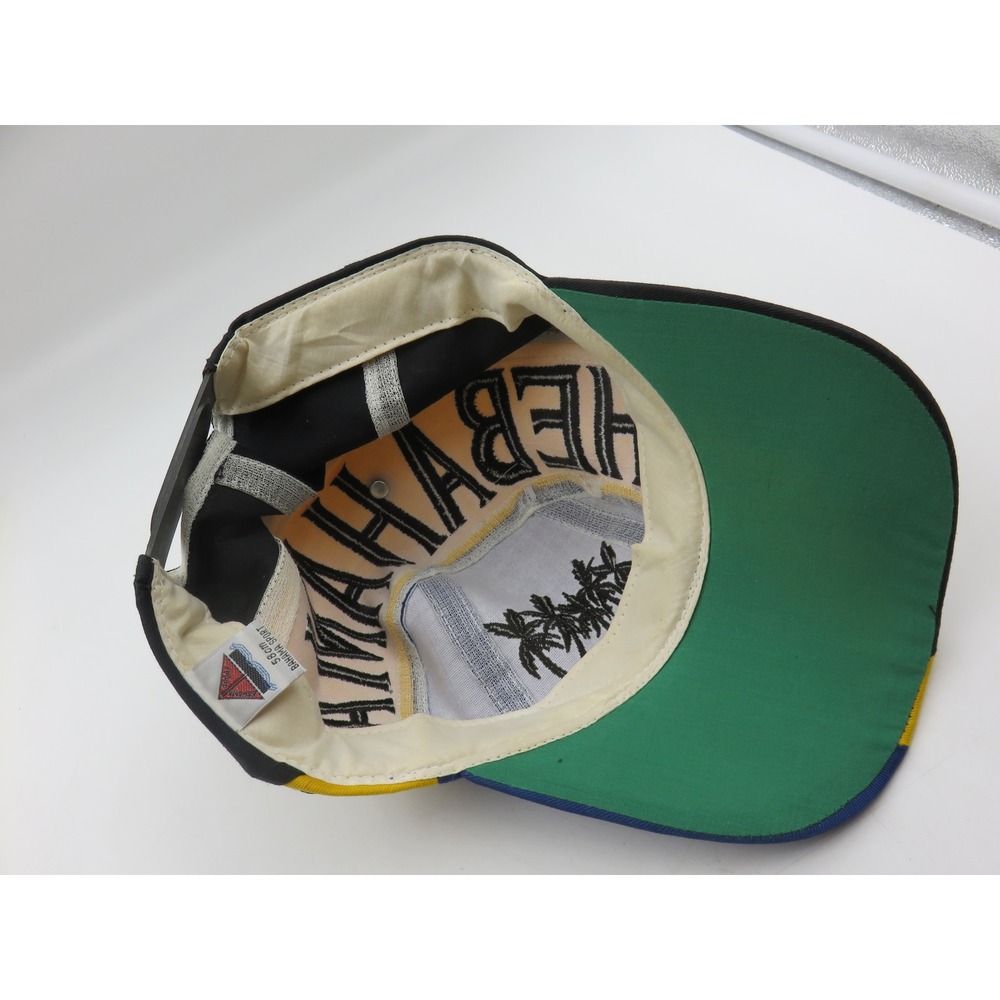Bahama Sport Vtg Snapback Hat Blue Yellow Black The Bahamas Souvenir Cap 58cm - Picture 6 of 7